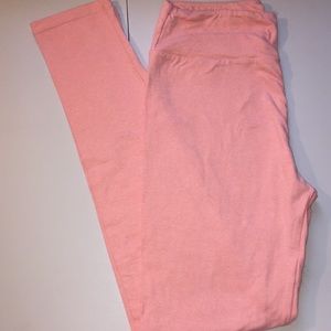 OS LuLaRoe light pink leggings